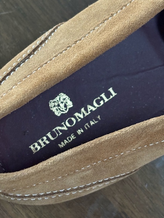 Bruno Magli Men\'s Suede Loafers in Tan main image 6
